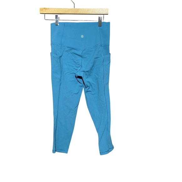 Athleta‎ Salutation Stash Pocket || Capri Blue Teal Size Small - Picture 2 of 7